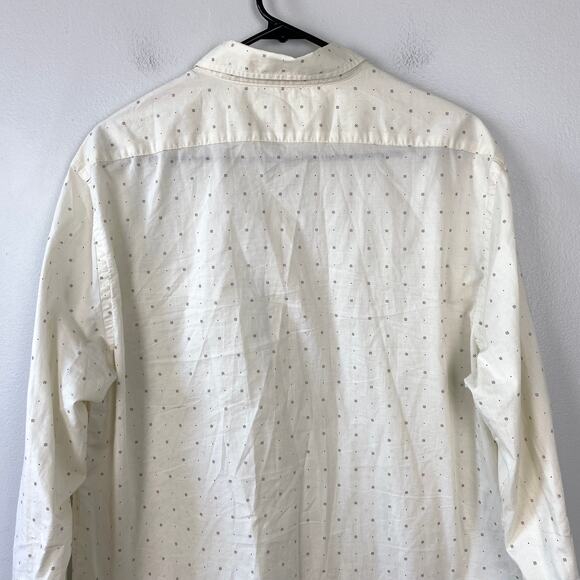 Banana Republic Slim Fit Unticked Shirt Cotton White Casual Button Down Large - Picture 7 of 12